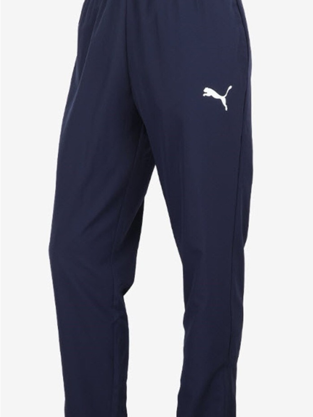 Puma Men’s Navy Blue Athletic Joggers with White Logo